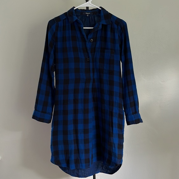 MADEWELL Latitude Shirtdress in Buffalo Check Plaid - Picture 5 of 10